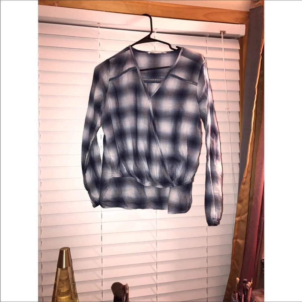 Plaid blouse